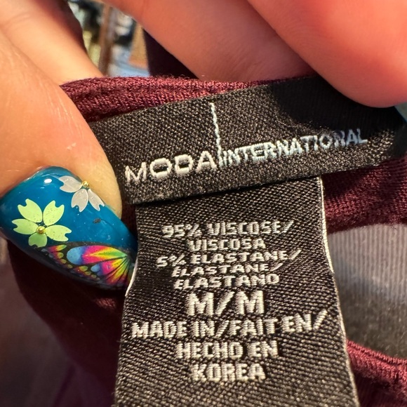 Moda International maxi dress adjustable spaghetti strap long waist tie sz med - Picture 10 of 10